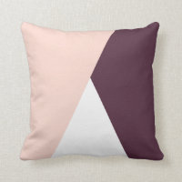 Elegantes triángulos geométricos rosa y burdeos