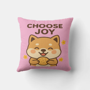 Cojín Decorativo Elegir Joy Shiba Inu Pillow   Decoración de vibrac