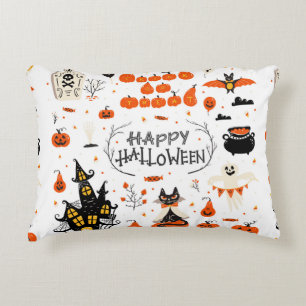 Cojín Decorativo Elementos de diseño de Halloween. Clases de Hallow