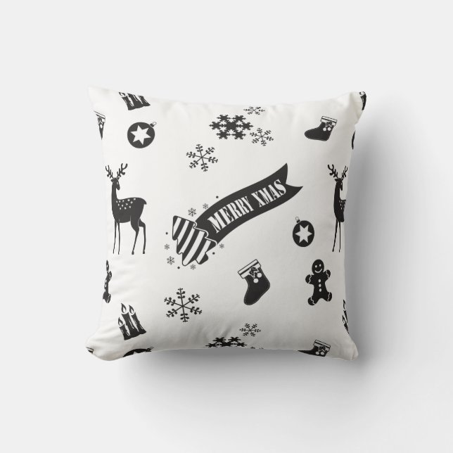 Cojín Decorativo Elementos de los Navidades (Anverso)