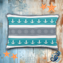 Cojín Decorativo Elementos del barco de patrón nautico