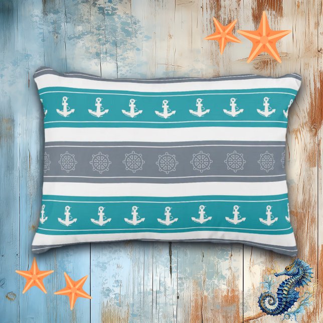 Cojín Decorativo Elementos del barco de patrón nautico (Subido por el creador)