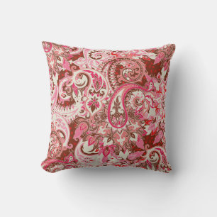 Cojín Decorativo Elementos paisajistas asiáticos, boho vintage.