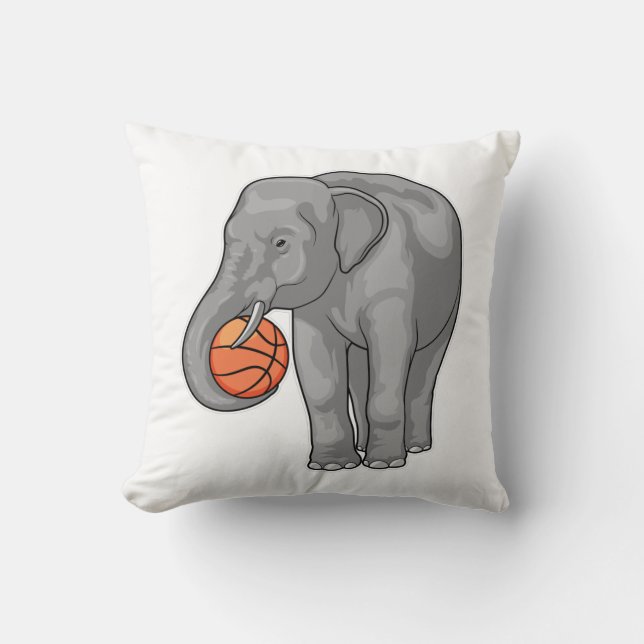 Cojín Decorativo Elephant Baloncesto (Anverso)