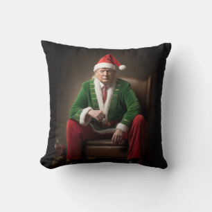 Cojín Decorativo Elf Donald Trump, navidad