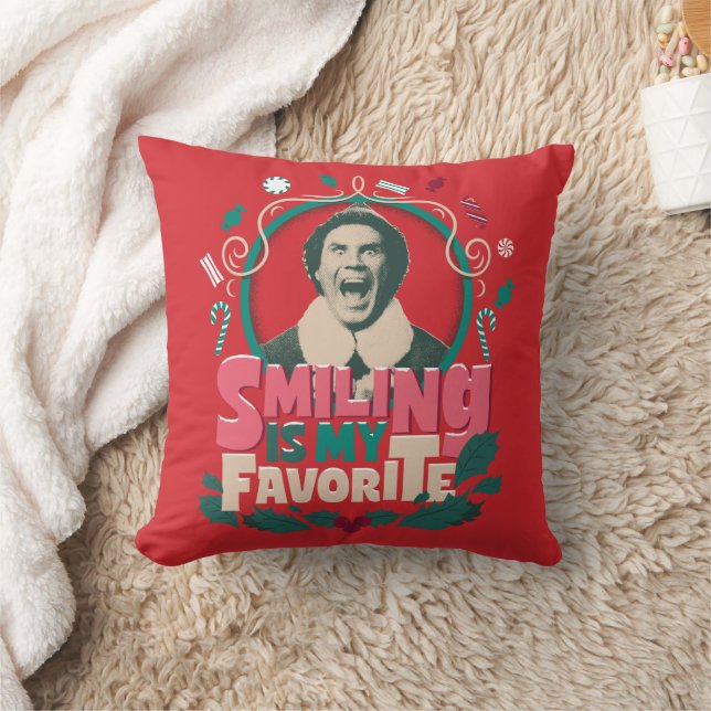 Cojín Decorativo Elf - Sonreír es mi favorito (Manta)