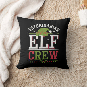 Cojín Decorativo Elfo de Navidad Veterinario Técnico Veterinario 