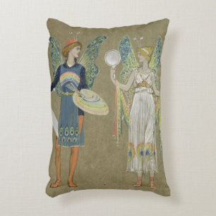 Cojín Decorativo Elfos y pintores de hadas, de 'The Snowman' 1899