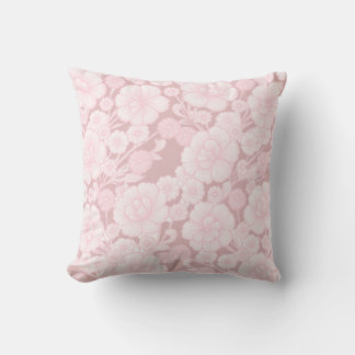 Cojín Decorativo Elia 🌸 Rosa Suave Floral Barroco