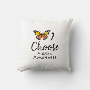 Cojín Decorativo Elige la vida conciencia suicidio Colorido Libélul