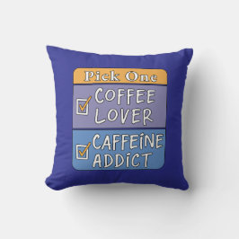 Cojín Decorativo Elige uno: café o cafeína