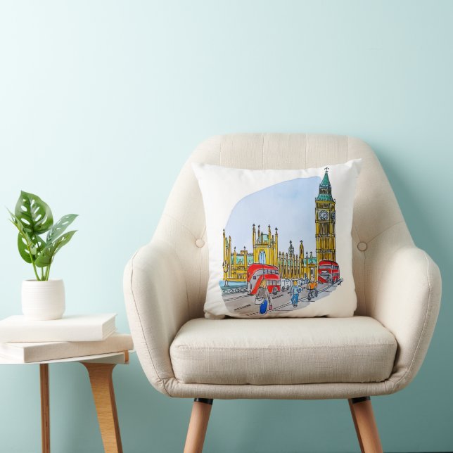 Cojín Decorativo Elizabeth Tower, aka Big Ben (Silla)