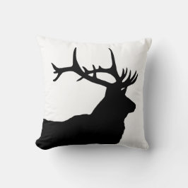 Cojín Decorativo Elk Head Silhouette