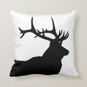 Cojín Decorativo Elk Head Silhouette