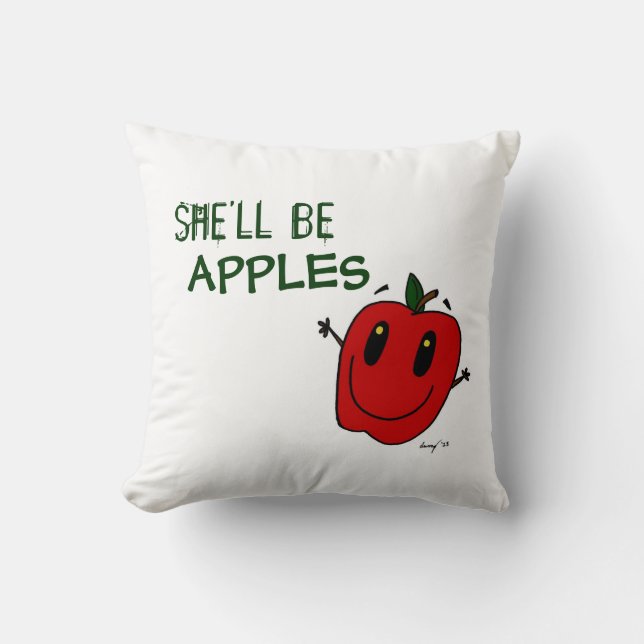 Cojín Decorativo ELLA SERÁ APPLES Pillow (Anverso)