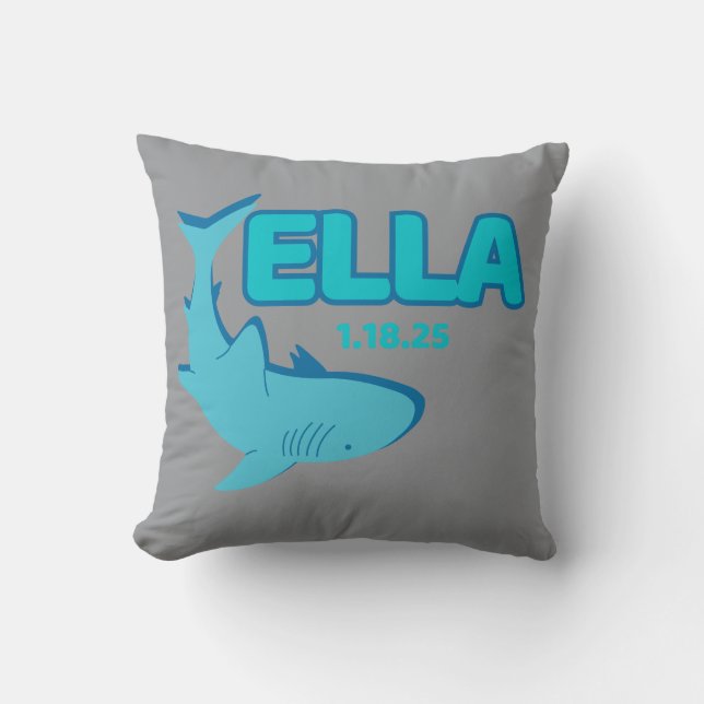 Cojín Decorativo Ella Shark Pillow (Anverso)