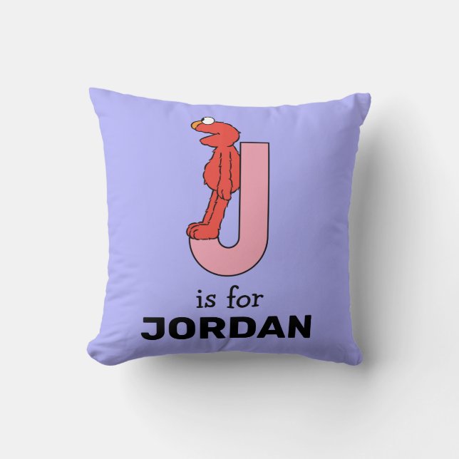Cojín Decorativo Elmo Alphabet | J Rosa (Anverso)