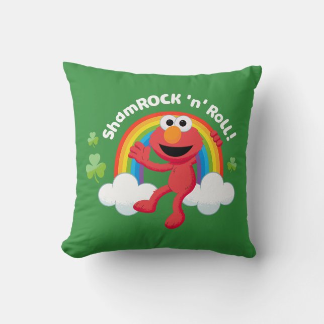 Cojín Decorativo Elmo | Shamrock 'n' Roll Arcoiris (Anverso)