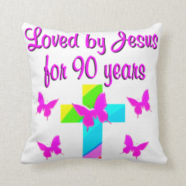 COJÍN DECORATIVO ELOGIO A DIOS 90 CUMPLEAÑOS