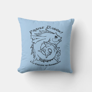 Cojín Decorativo Elogio Dagon Innsmouth Lovecraft Fish Horror