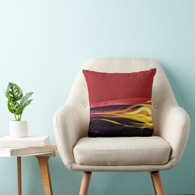 Cojín Decorativo "Ember Flow" Throw Pillow (Silla)