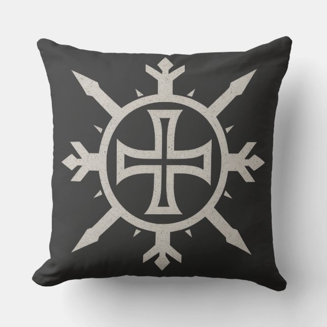 Cojín Decorativo "Emblema de Cruz"  (Anverso)