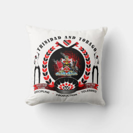 Cojín Decorativo Emblema del Orgullo Nacional de Trinidad y Tobago 