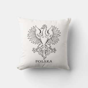 Cojín Decorativo Emblema estatal contemporáneo del Águila Blanca de
