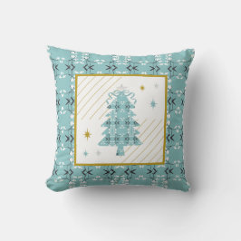 Cojín Decorativo Emblema festivo real botánico azul de huevo de pet
