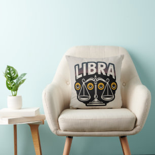 Cojín Decorativo Emblema Zodíaco Libra Místico