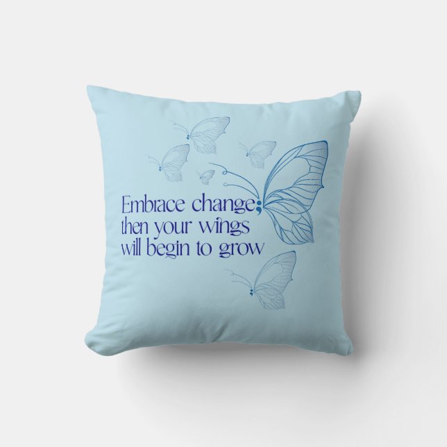 Cojín Decorativo Embrace Change (Anverso)