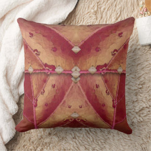 Cojín Decorativo Embrague rojo y dorado cálido