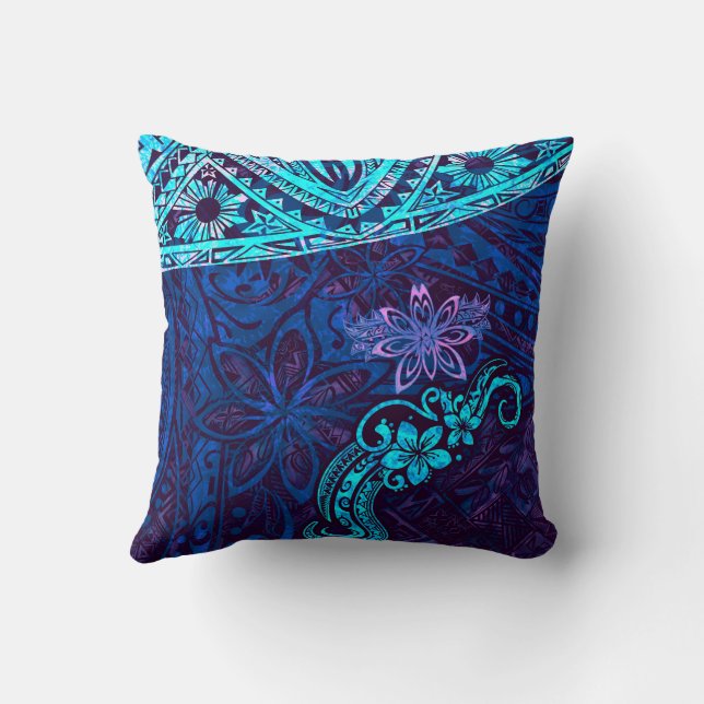 Cojín Decorativo Emerald Blue Splash Of Tie Dye Blissful Island 550 (Reverso)