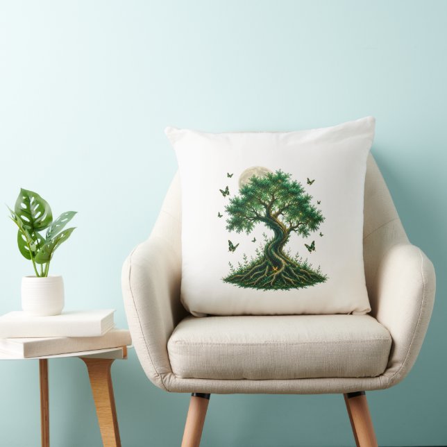 Cojín Decorativo emerald magic tree latte mug (Silla)