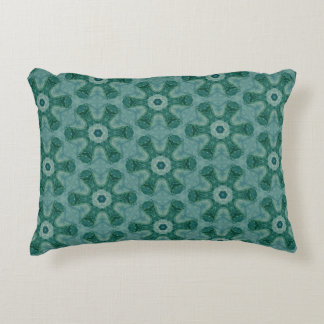 Cojín Decorativo Emerald Starburst Kaleidoscope