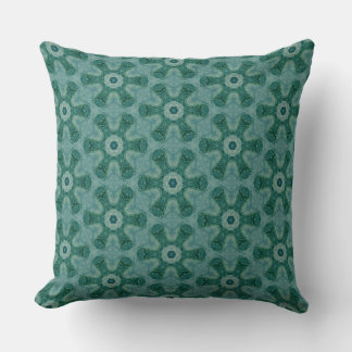 Cojín Decorativo Emerald Starburst Kaleidoscope
