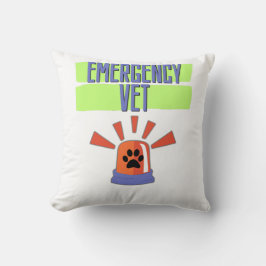 Cojín Decorativo Emergency Vet – Veterinary Emergency Design