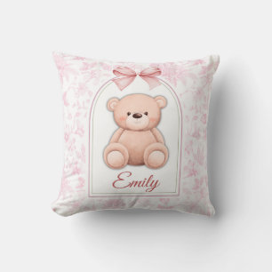 Cojín Decorativo Emily Diseño de guardería de osito rosado person
