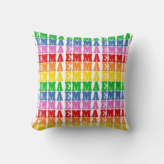 Cojín Decorativo Emma arcoiris (Anverso)