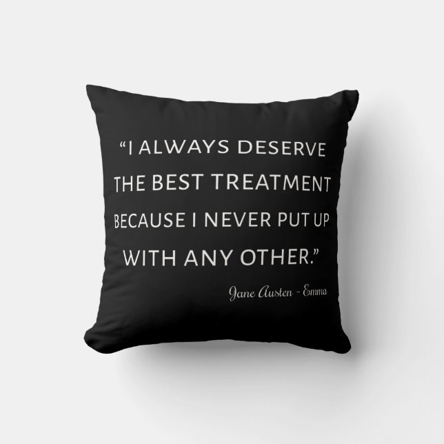 Cojín Decorativo Emma By Jane Austen Quote II (Anverso)