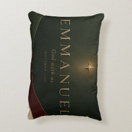 Cojín Decorativo EMMANUEL | Mateo 1:23 Cristiano