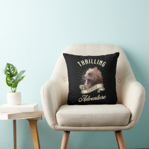 Cojín Decorativo Emocionante Aventura Familiar Oso Salvaje