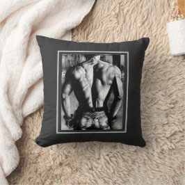 Cojín Decorativo Emocionante de cuerpo negro y blanco