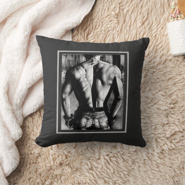 Cojín Decorativo Emocionante de cuerpo negro y blanco (Manta)