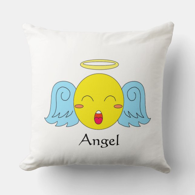 Cojín Decorativo Emoji Angel (Anverso)
