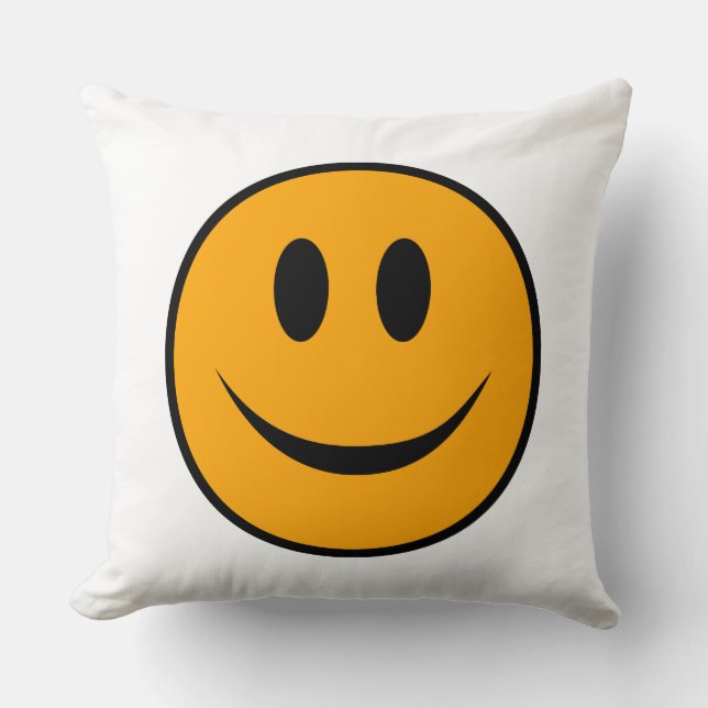 Cojín Decorativo Emoji Cara Sonriente (Anverso)