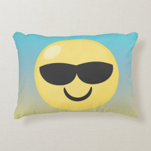 Cojín Decorativo Emoji de Ombre Sunglassses