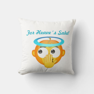 Cojín Decorativo emoji de sorpresa angelical