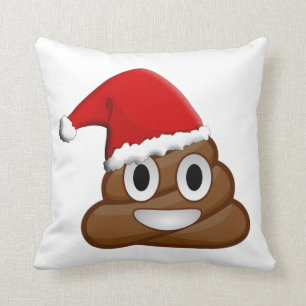 Cojín Decorativo Emoji del impulso del navidad