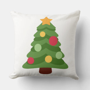 Cojín Decorativo emojis de árboles de navidad
